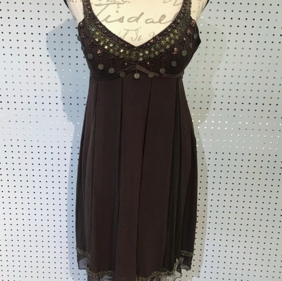 Sue Wong Dresses & Skirts - Sue Wong Brown embellished dress